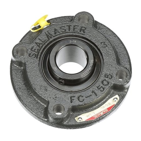 Regal Beloit Flange Block Bearing; 4 Bolt Round Flange Cartridge; 1-1/4 in. Bore; 4.1 in. Bolt Circle Diameter MFC-20